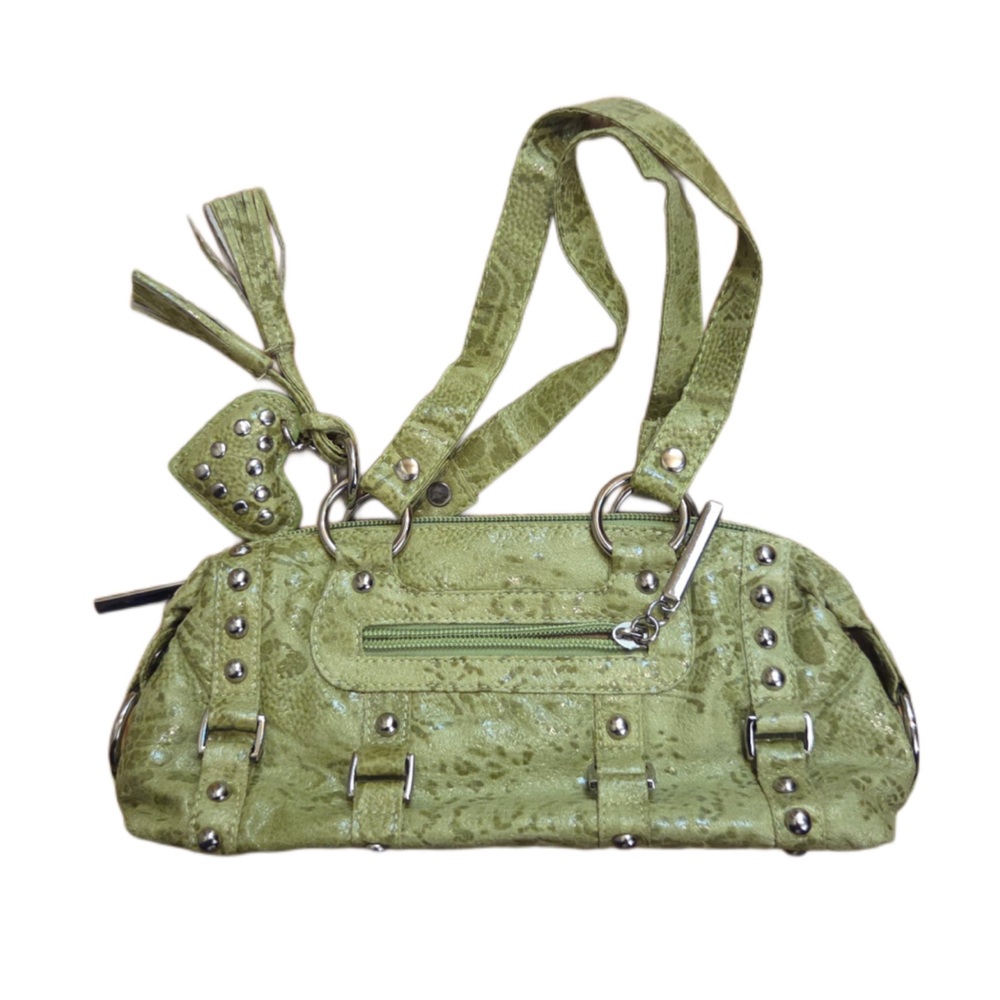 Green Apple Studded Women’s Shoulder Bag